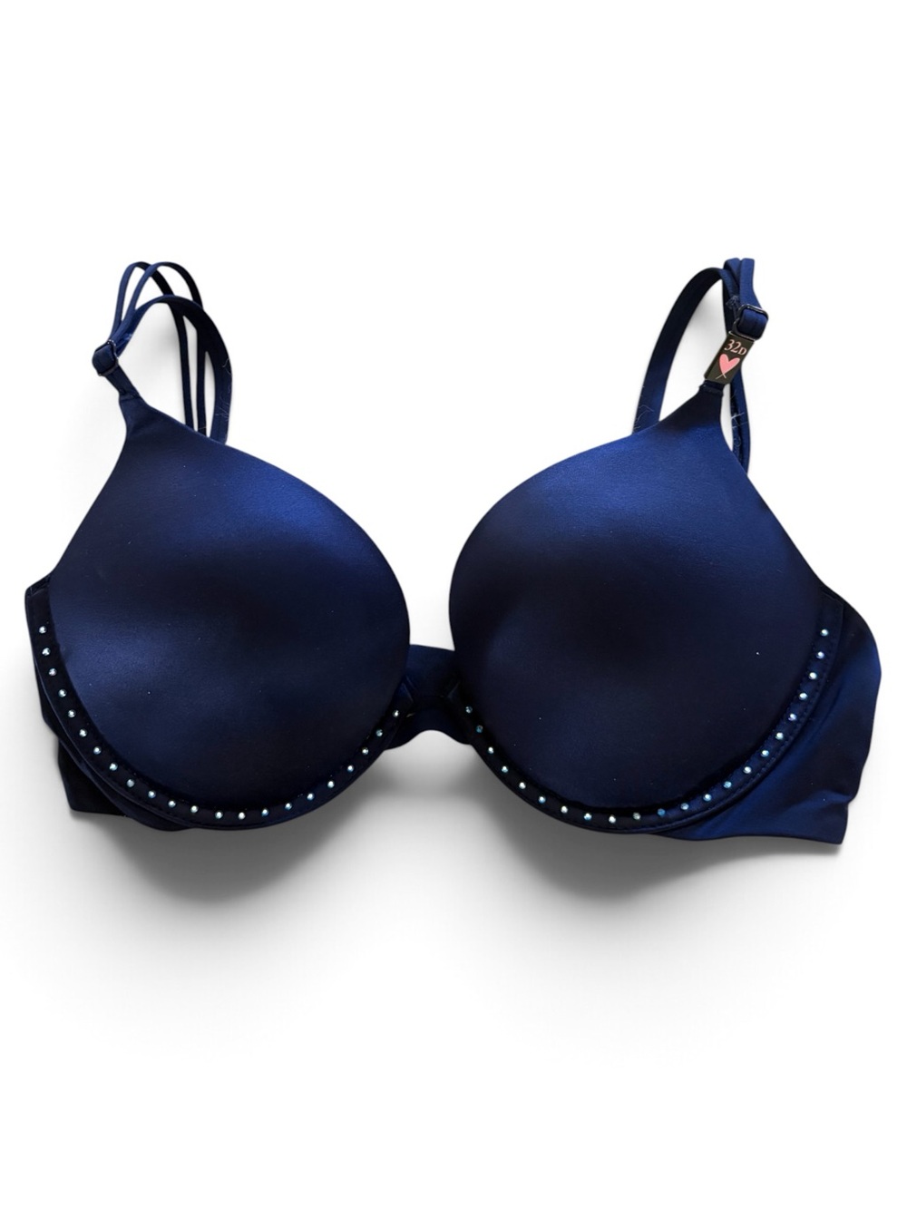NWT Victoria's Secret Navy Very Sexy Push-Up Bra with Rhinestone Accent